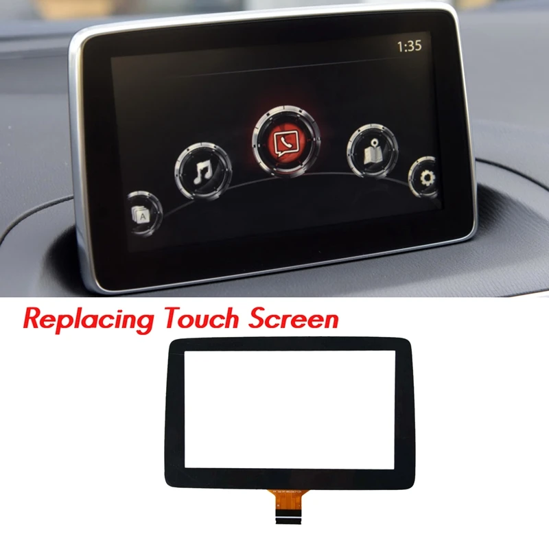 7Inch Contact Screen Panel Glass Digitizer 2014 2015 2016 For Mazda 3 Radio Navigation BHP1611J0D YPDMYF-14E800-AE