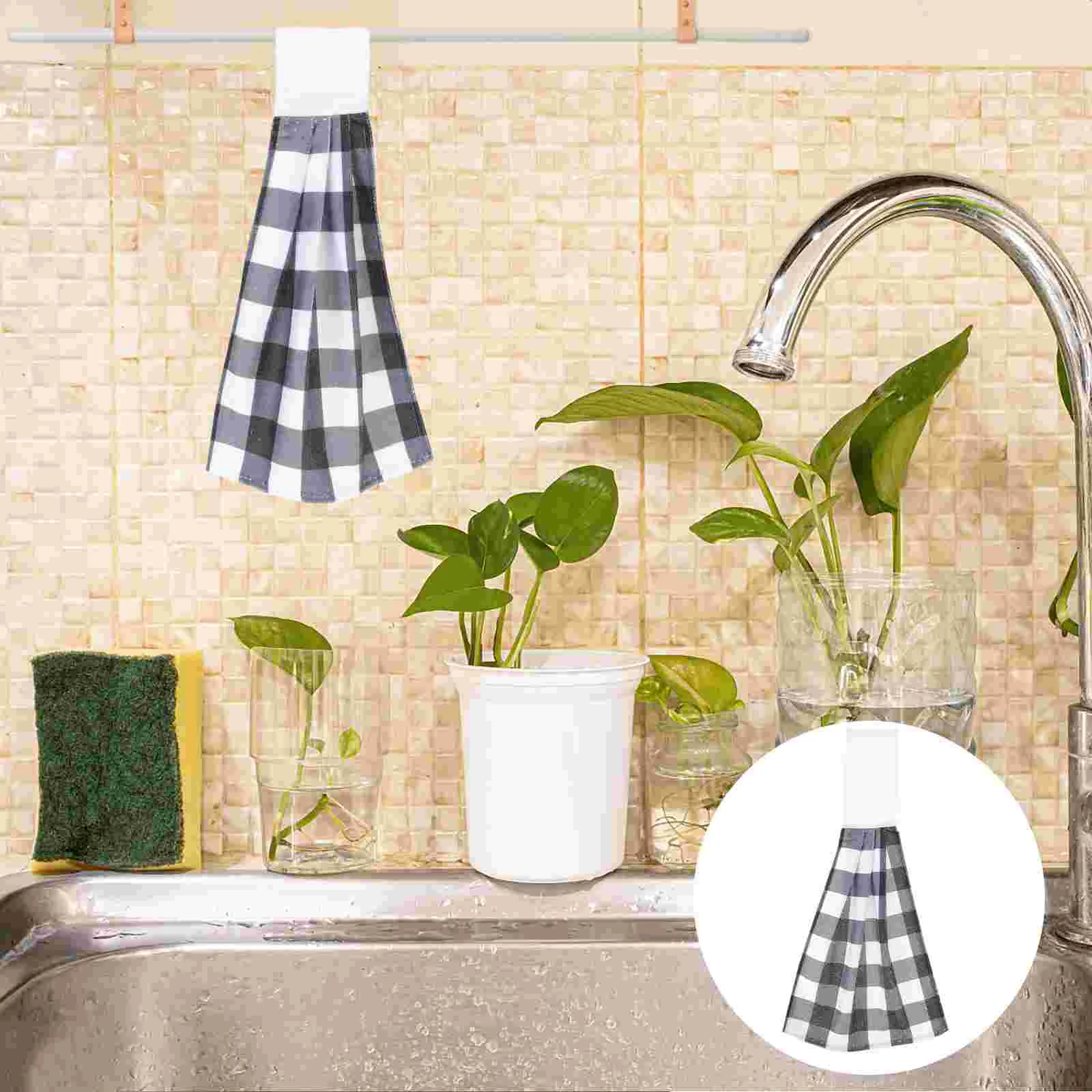 

Hand Towel Kitchen Towels Christmas Hanging Bathroom Cloth Cleaning Dish Drying Dishcloth Absorbent Washcloths Housewarming Rag