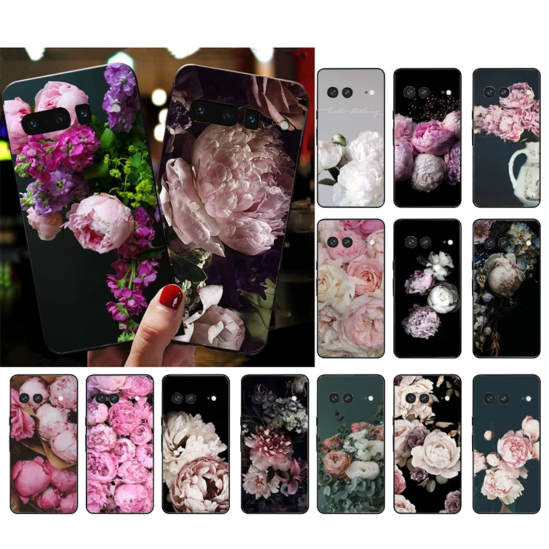 

Phone Case for Google Pixel 7 Pro 7 6A 6 Pro 5A 4A 3A Pixel 4 XL Pixel 5 6 4 3 XL 3A XL 2 XL Peony Case