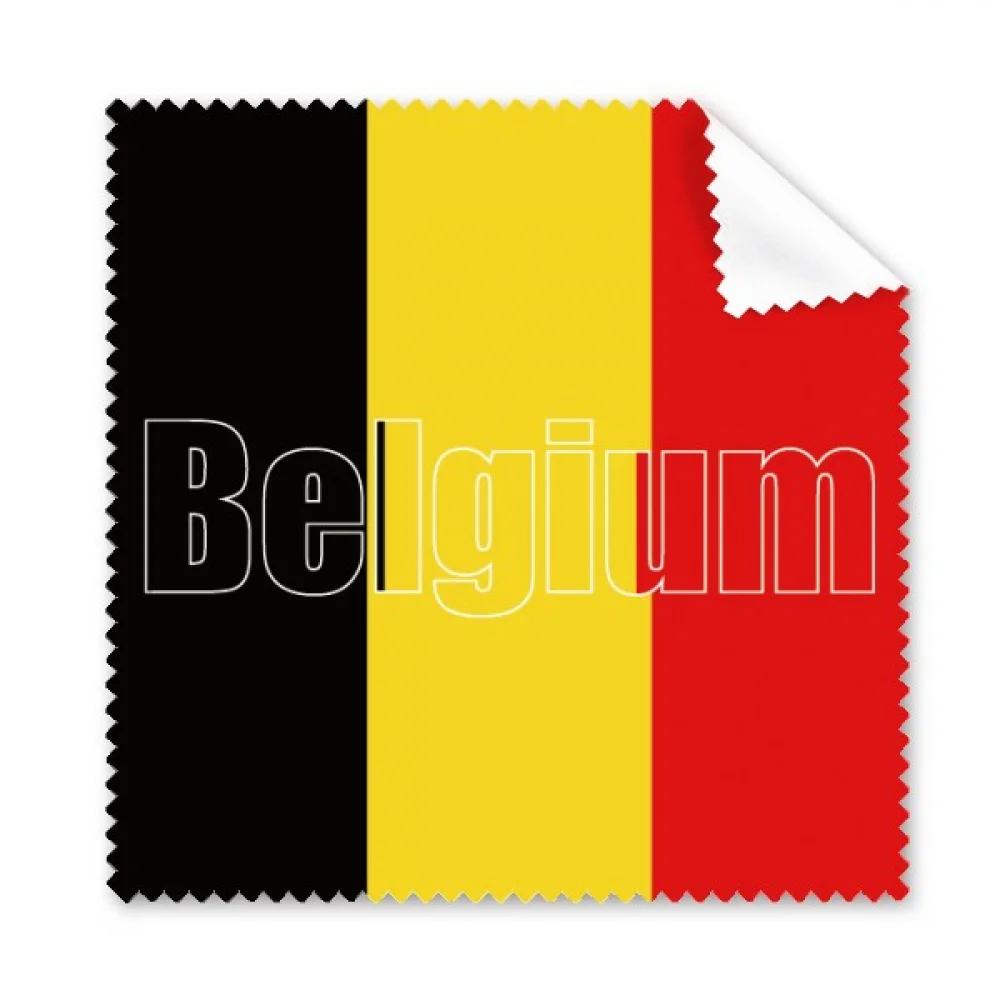

Belgium Country Flag Name Cleaning Cloth Phone Screen Glasses Cleaner 5pcs