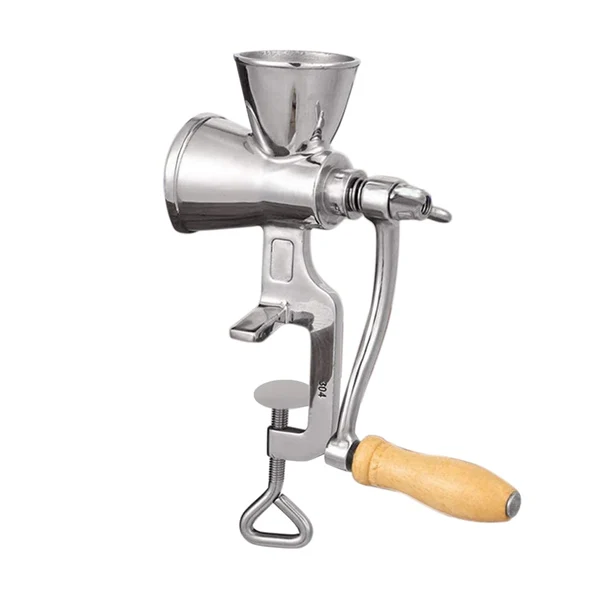 Manual Grain Grinder Hand Crank Grain Mill Stainless Steel Home Kitchen Grinding Tool for Coffee Corn Rice Soybean