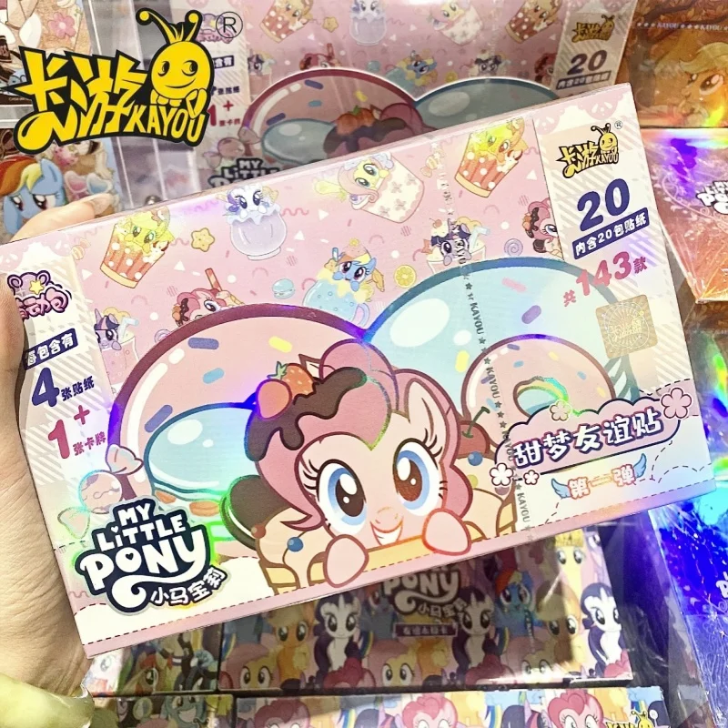 Фото Новые оригинальные карты KAYOU My Little Pony, наклейка дружбы Sweet Dream, сумка Mengdong, милая коллекционная карта принцессы аниме, игрушка в подарок №1