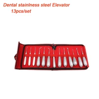 13pcs dental elevator set made in pakistan teeth extraction tooth extracting forceps stainless steel curved root lift elevator
