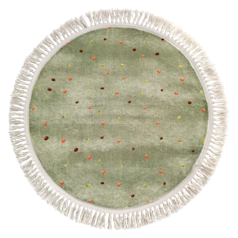 

Детский круглый ковер из полиэстера