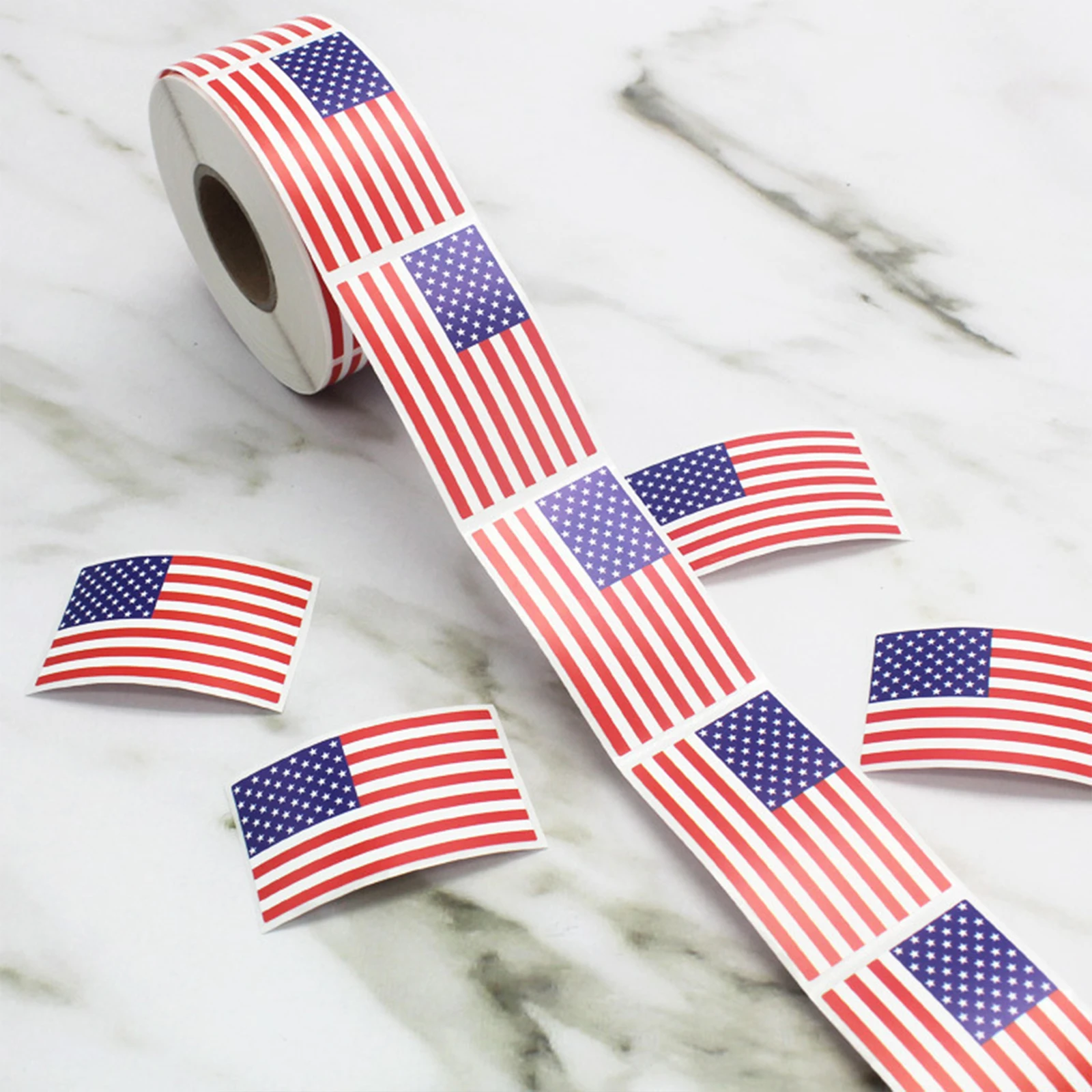

Adhesive Usa Flag Decoration Stickers Usa Flags Independence Day Sticker Adhesive Stickers Label Decals Holiday Party Supplies