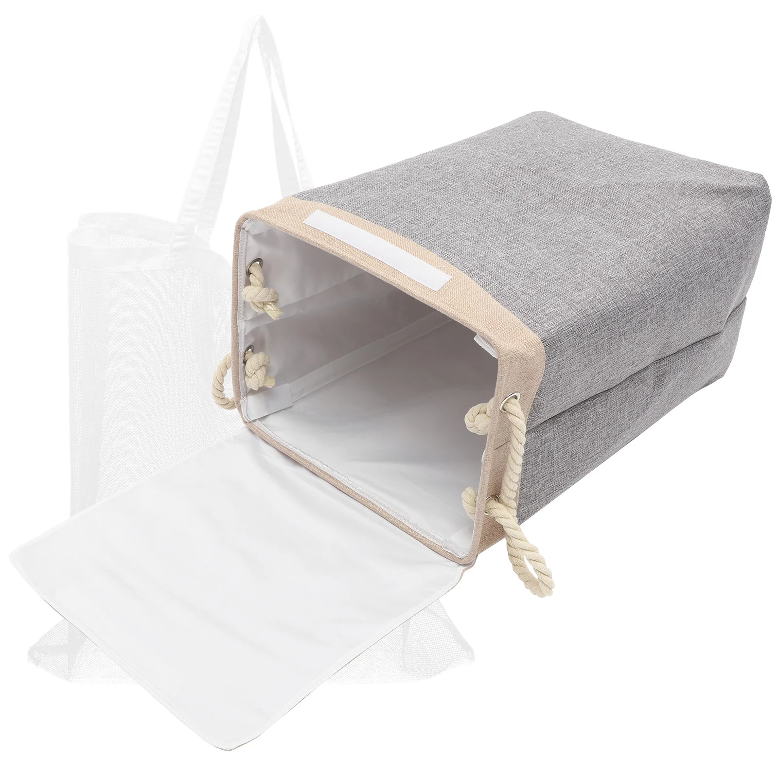 

1 Set of Foldable Laundry Basket Large Capacity Laundry Hamper Daily Use Clothes Basket