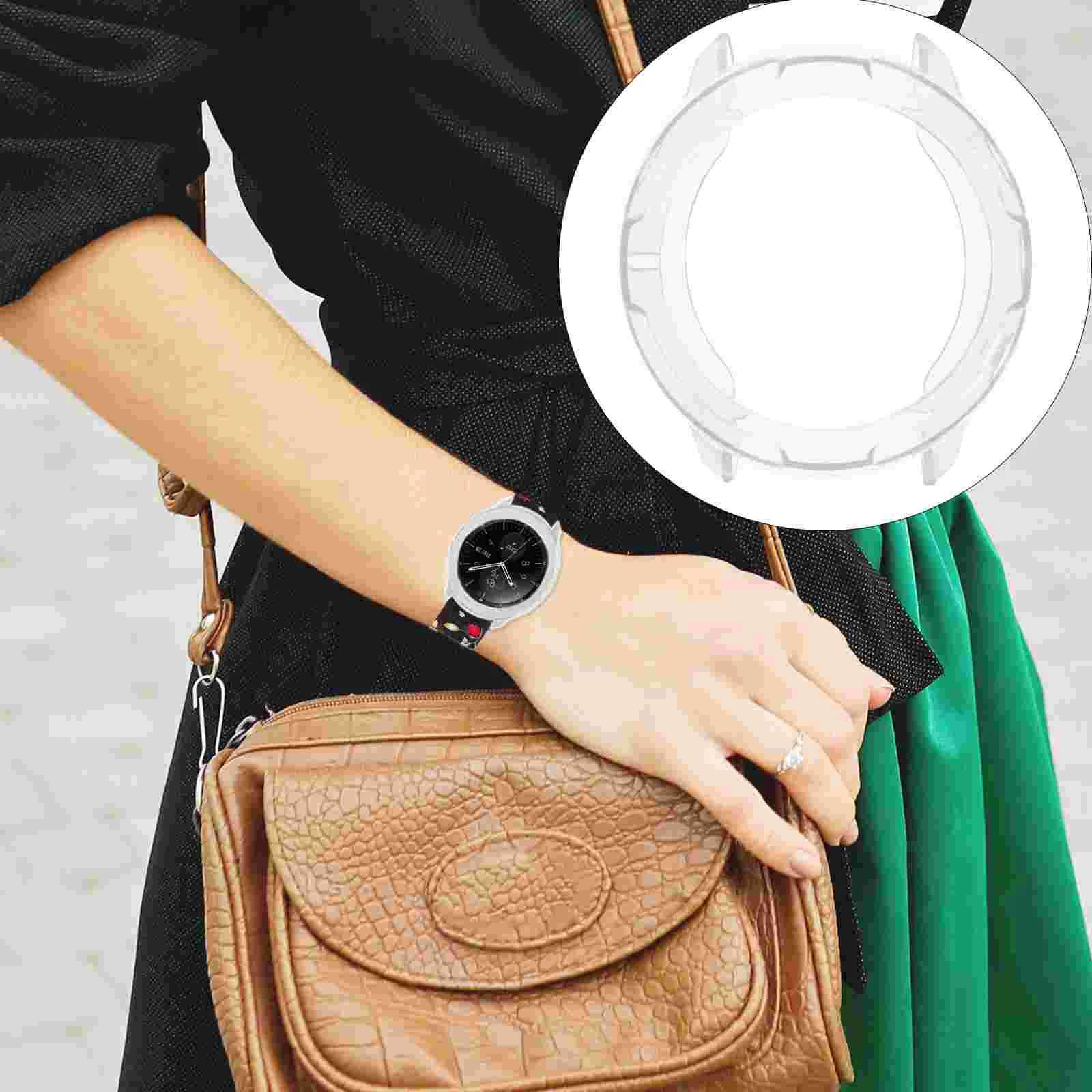 

Watch Case Protector Shell Cover Transparent Tpu Bumper Band Smartwatch Accessories Bezel Screen Silicone Replacement Shockproof