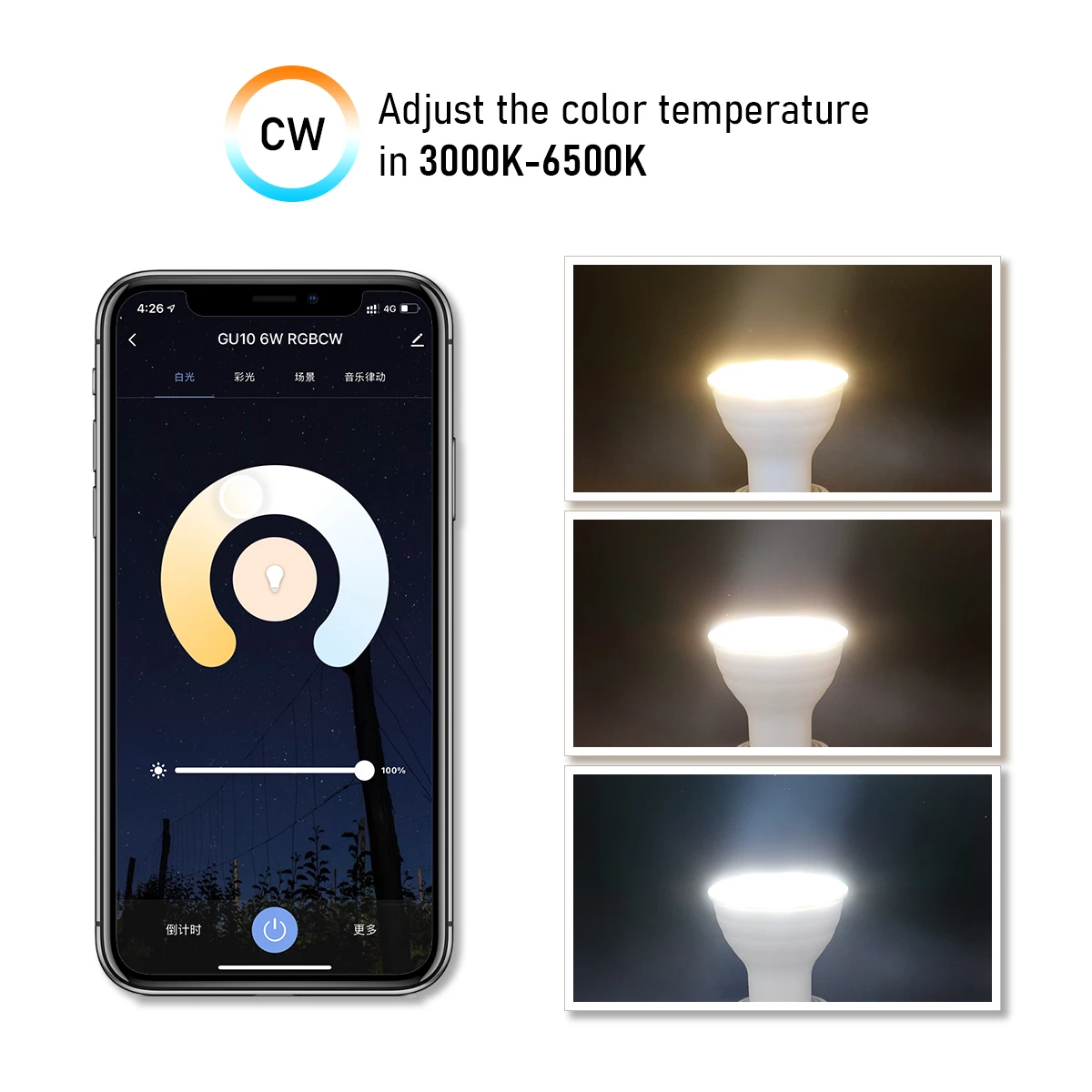 LED Bulb WIFI bluetooth Smart RGB Dimmable Lamp RGBCW Lights IR Remote or Tuya Wifi Control Work With Alexa Google Home |