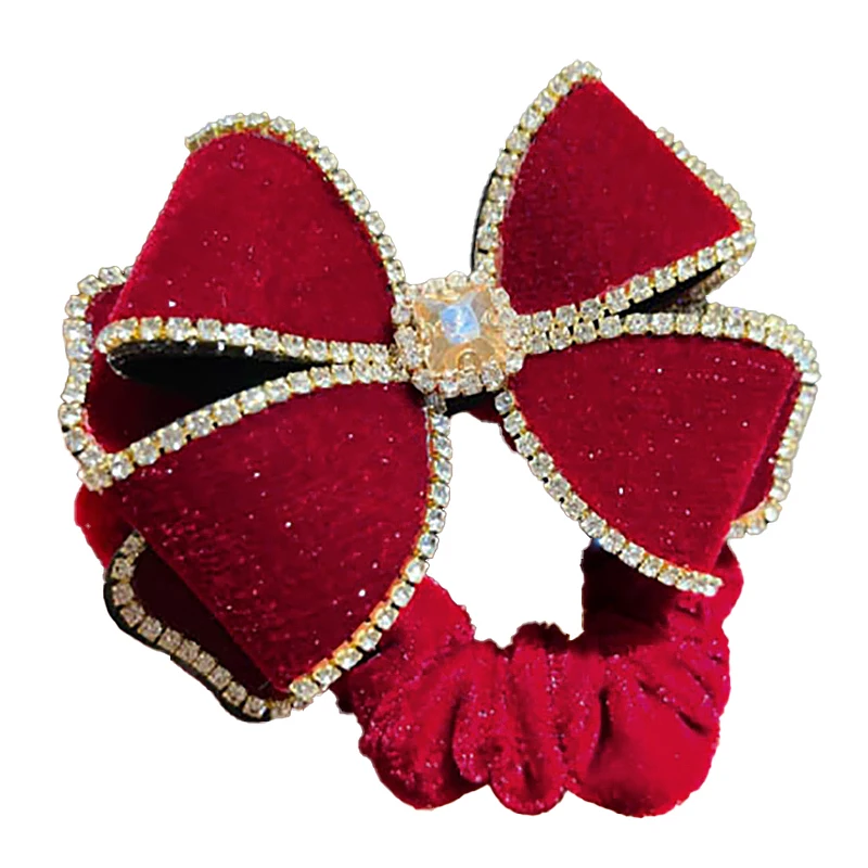 Красная темпераментная повязка для волос High Sense 2024 новогодняя