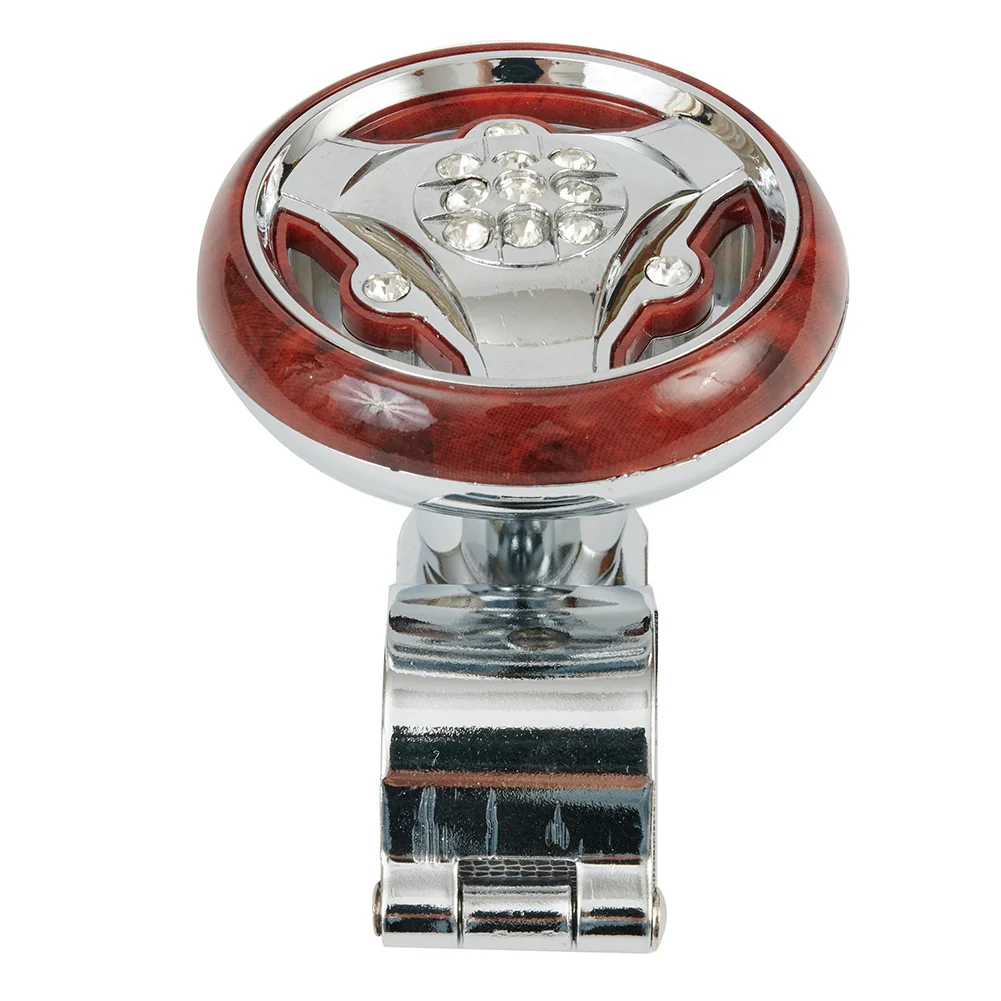 

For Steering Wheel Booster Steering Wheel Booster 1PCS Car Electroplating Power Handle Rotation Spinner Universal