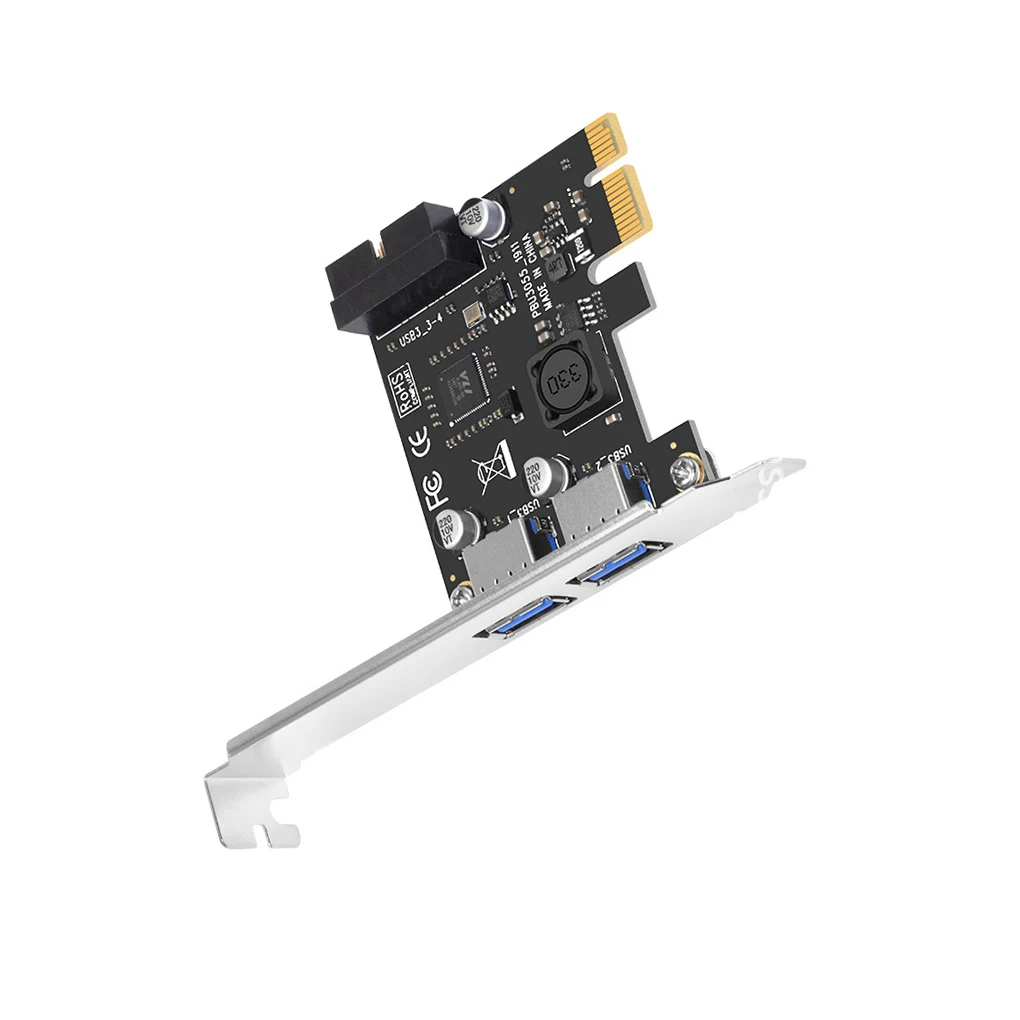 

Плата расширения USB 3 0 PCI-E, 2 порта USB3 0, хаб, внутренний 19pin 19-контактный разъем USB 3 на PCI Express, адаптер