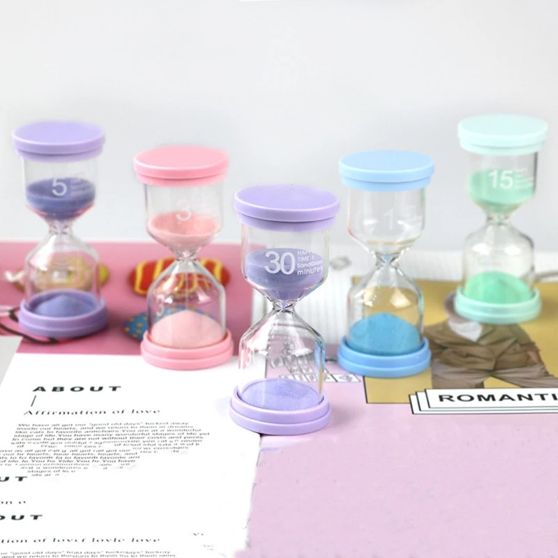 

Sand Timer Colorful Hourglass Sandglass Timer 3/5/15/30 Minutes Sand Clock Timer for Game Classroom Home Office Kid Toy