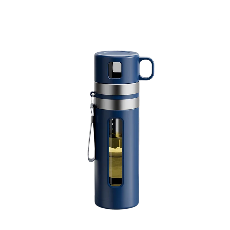 

520 мл стеклянная бутылка для воды для чая с заварочным устройством из боросиликатного стекла, чашка для разделения воды для чая, дорожный фильтрующий стакан