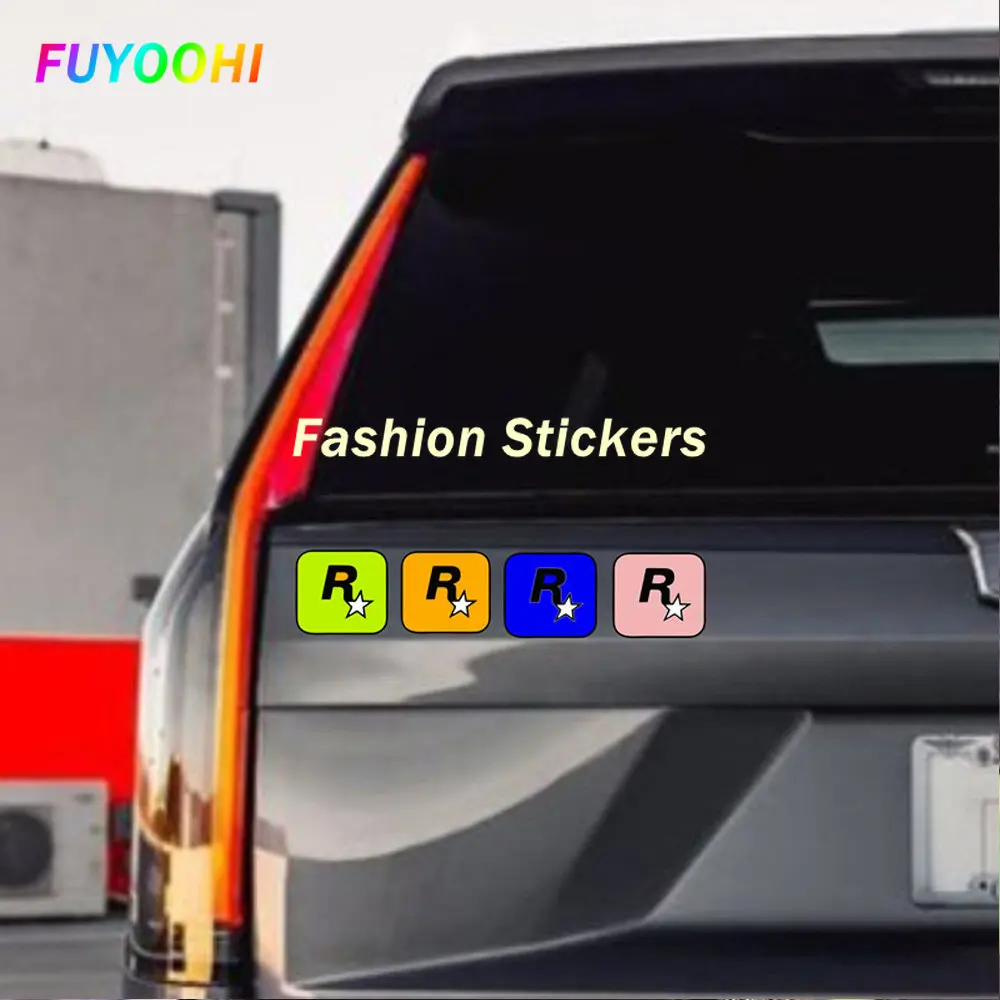 Внешние/Защитные забавные наклейки FUYOOHI, имитация забавных игр Rockstar, виниловые наклейки для автомобиля, водонепроницаемые наклейки «сделай сам»
