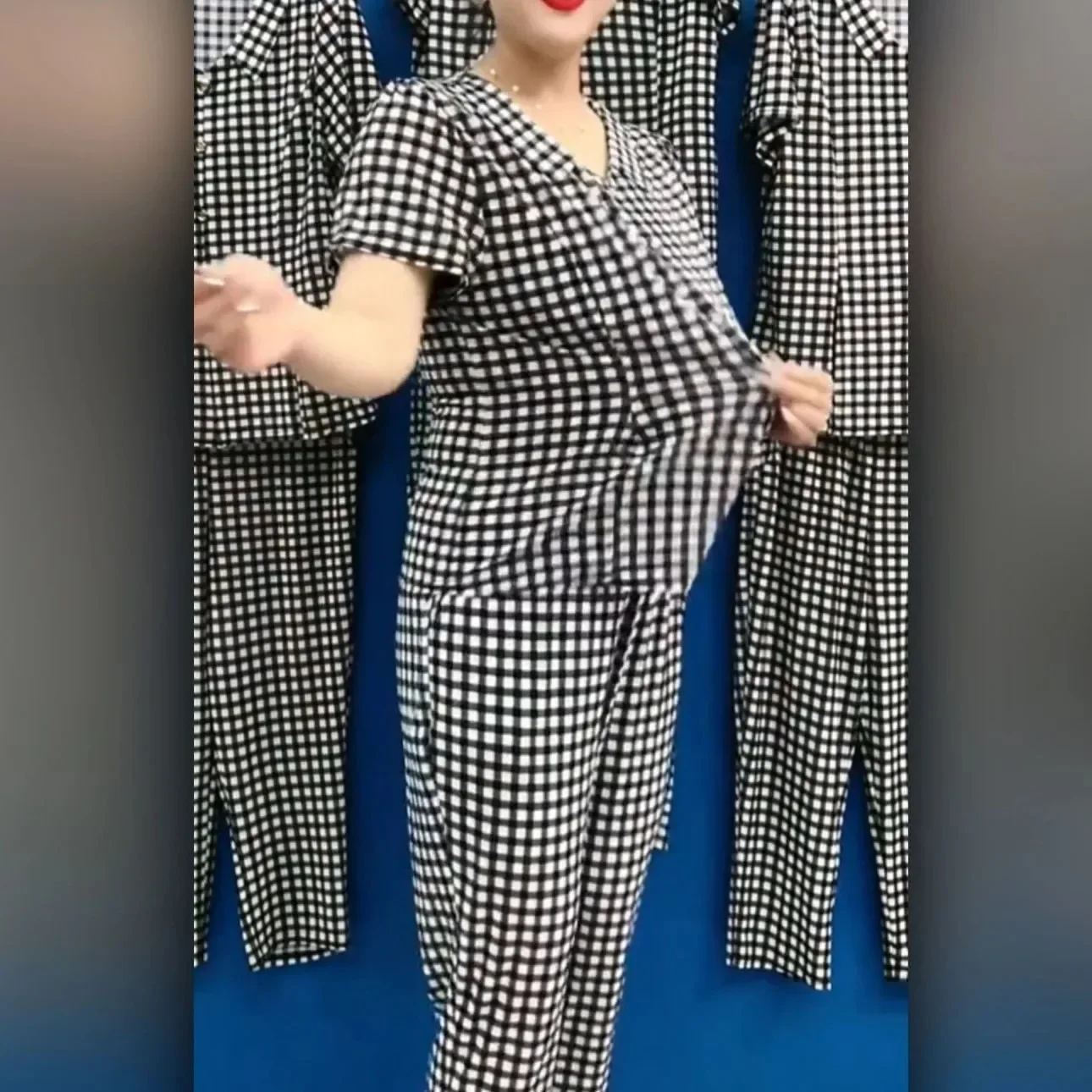 Наряд для мамы летний комплект из 2 предметов с короткими рукавами свободный крой