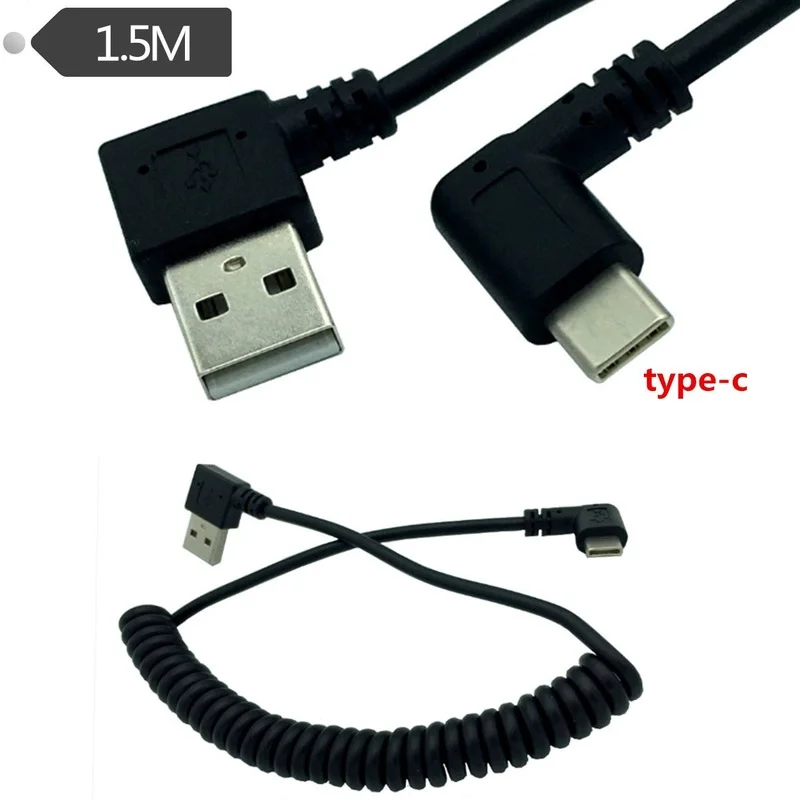 

3A USB to Lightning Retractable Spring Cable For iPhone 13 12 11 Pro MAX XR Phone Fast Charge Cord Type-C PD Charger Wire