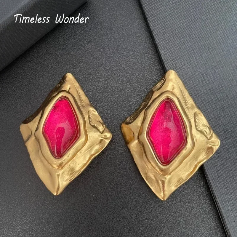 Вневременные серьги-клипсы Wonder Fancy Geo из смолы для женщин дизайнерские ювелирные