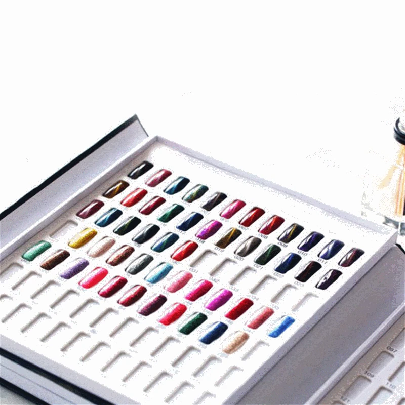 

120 сетчатая цветная карта для ногтей, дисплей для ногтей, книга «сделай сам» для демонстрации дизайна ногтей, полка для гель-лака, предназначенная для дизайна ногтей