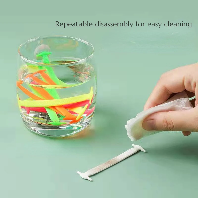 20pcs/lot Silicone Shoelaces No Tie Shoelaces  Elastic Lace Shoelace  Creative Lazy  Rubber Lace 12 Colors