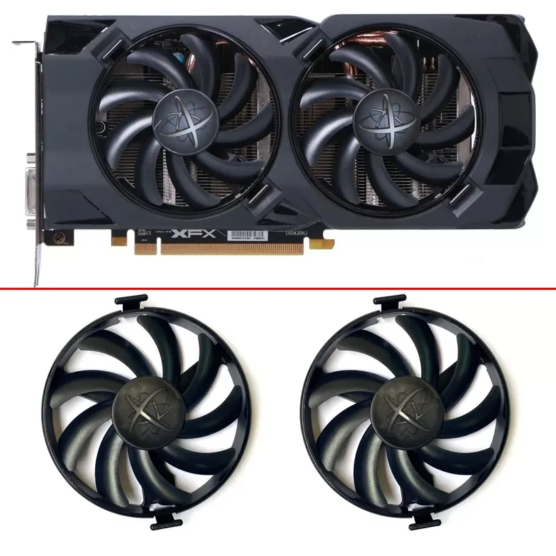 

Original RX470 RX480 FDC10U12S9-C GPU FAN For XFX AMD Radeon RX 470 480 580 RX580 RX480 RX470 EDITION Cooling Fans Graphics Card