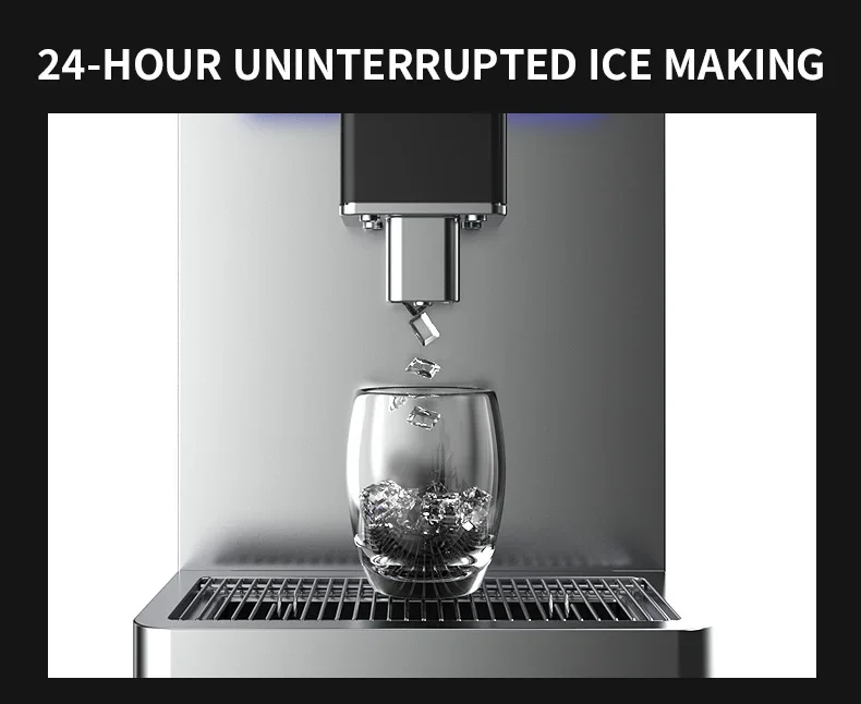 Автомат для льда из нержавеющей стали 30 кг/24 ч