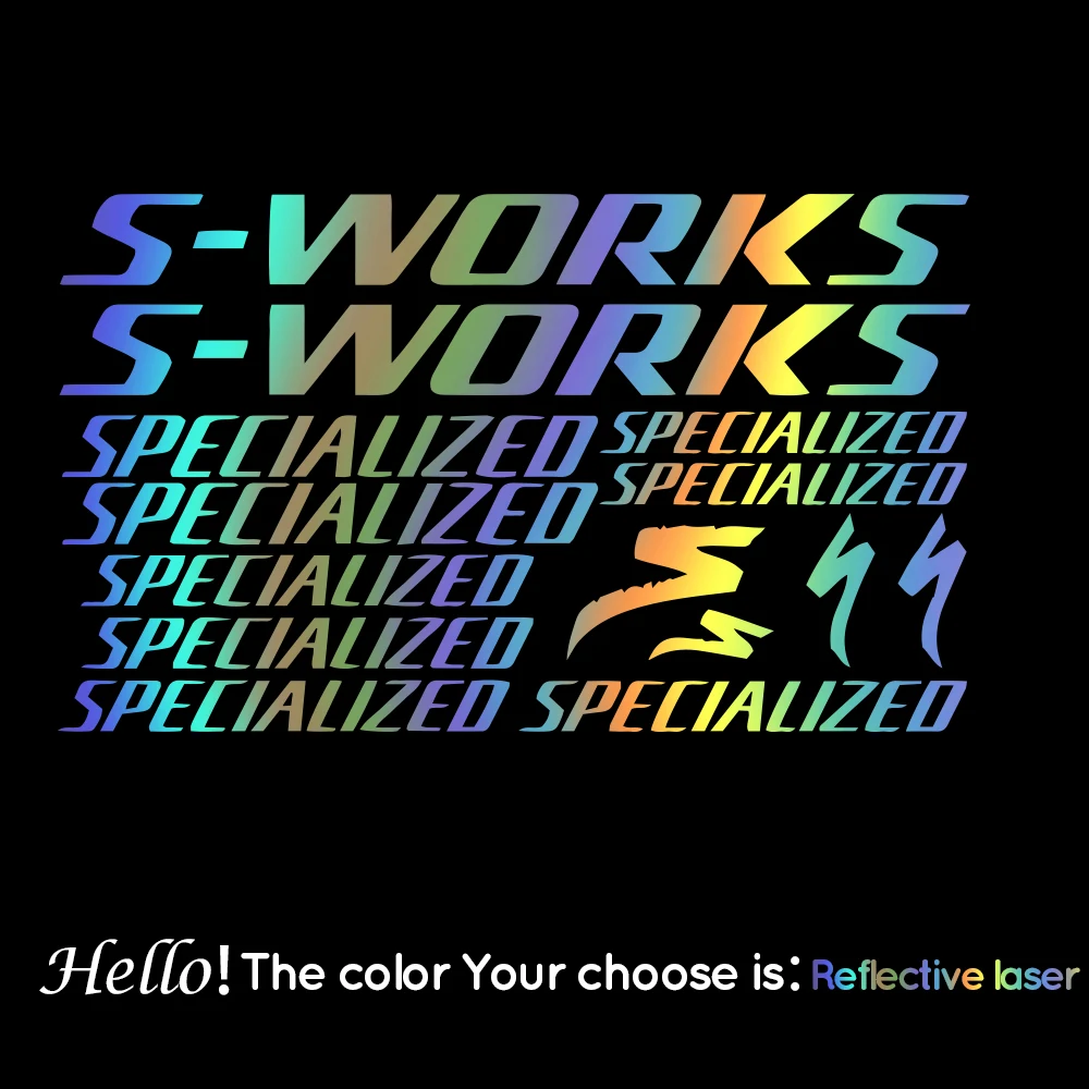 Personalized Car-styling Bike Frame Stickers S-WORKS Car Motorcycle Body Waterproof and Sunscreen Vinyl Decals