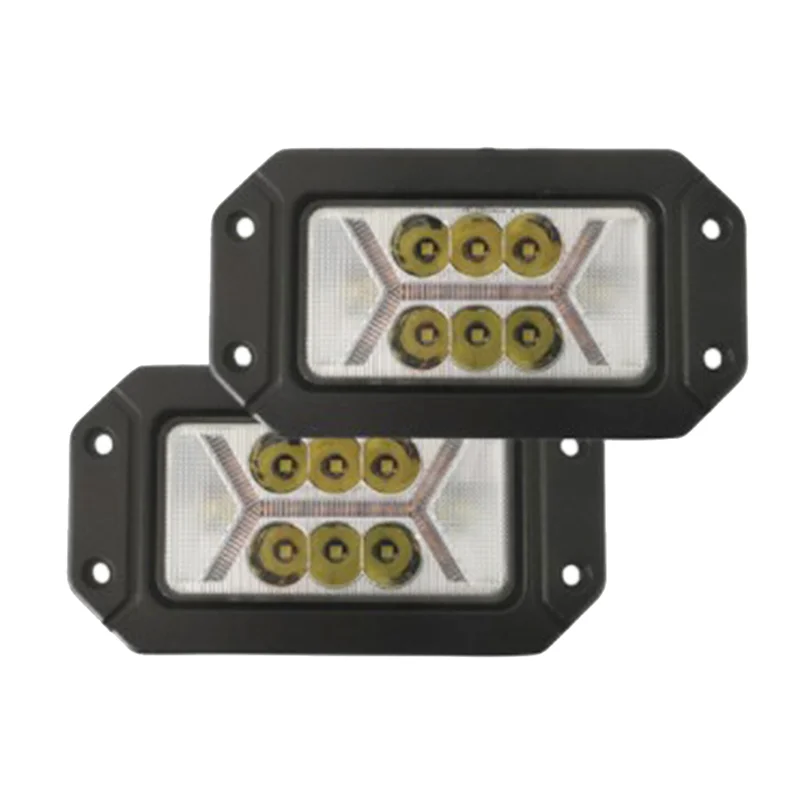 Рабочие фары прямоугольные с дневными ходовыми огнями Передняя панель