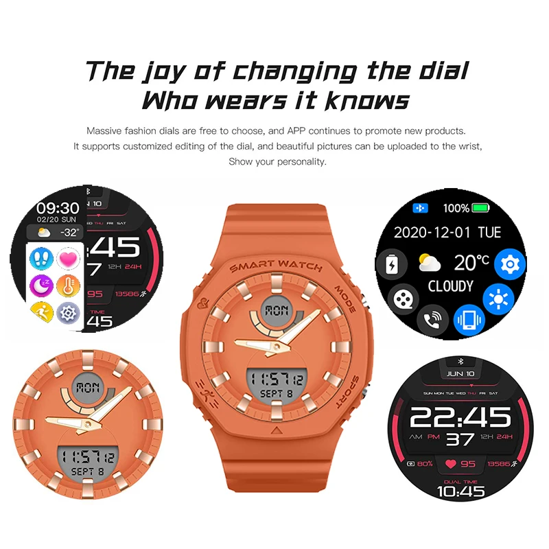 

Смарт-часы с Bluetooth, фитнес-трекером и Пульсометром