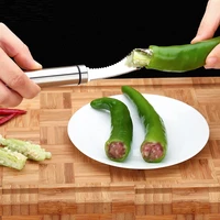 304 stainless steel pepper core pulling to make tiger skin green pepper cutting pepper tool to remove seeds artifact