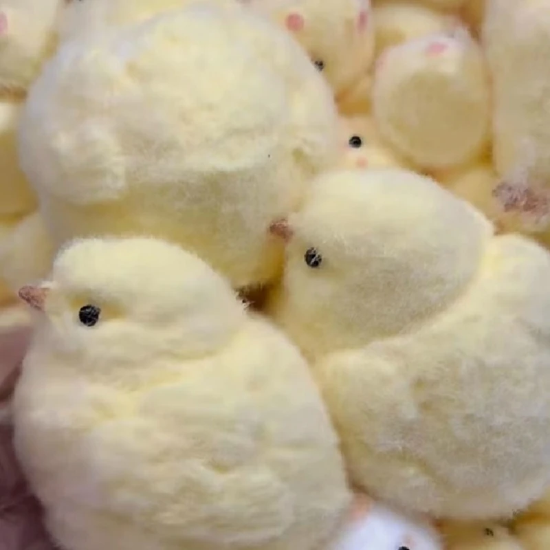 Игрушки Keai ручной работы царапины и потирание маленькая желтая курица