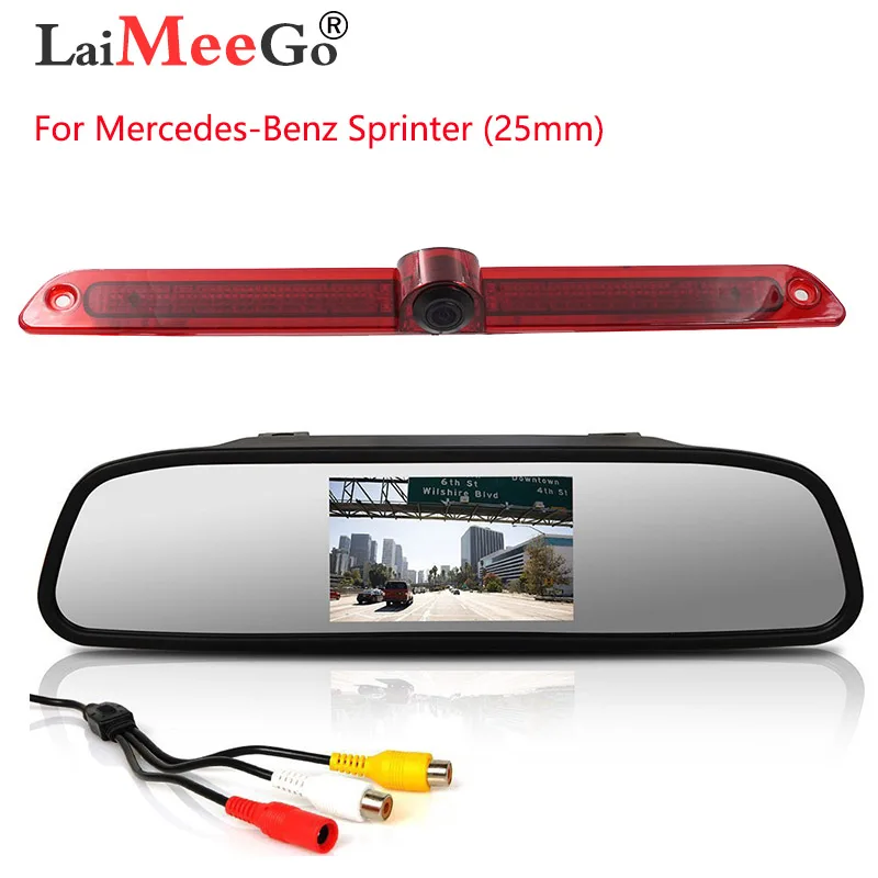 

Car Backup For Sprinter Mercedes rake Light Rear View Camera Waterproof Night Vision Reverse High Definition car monitor