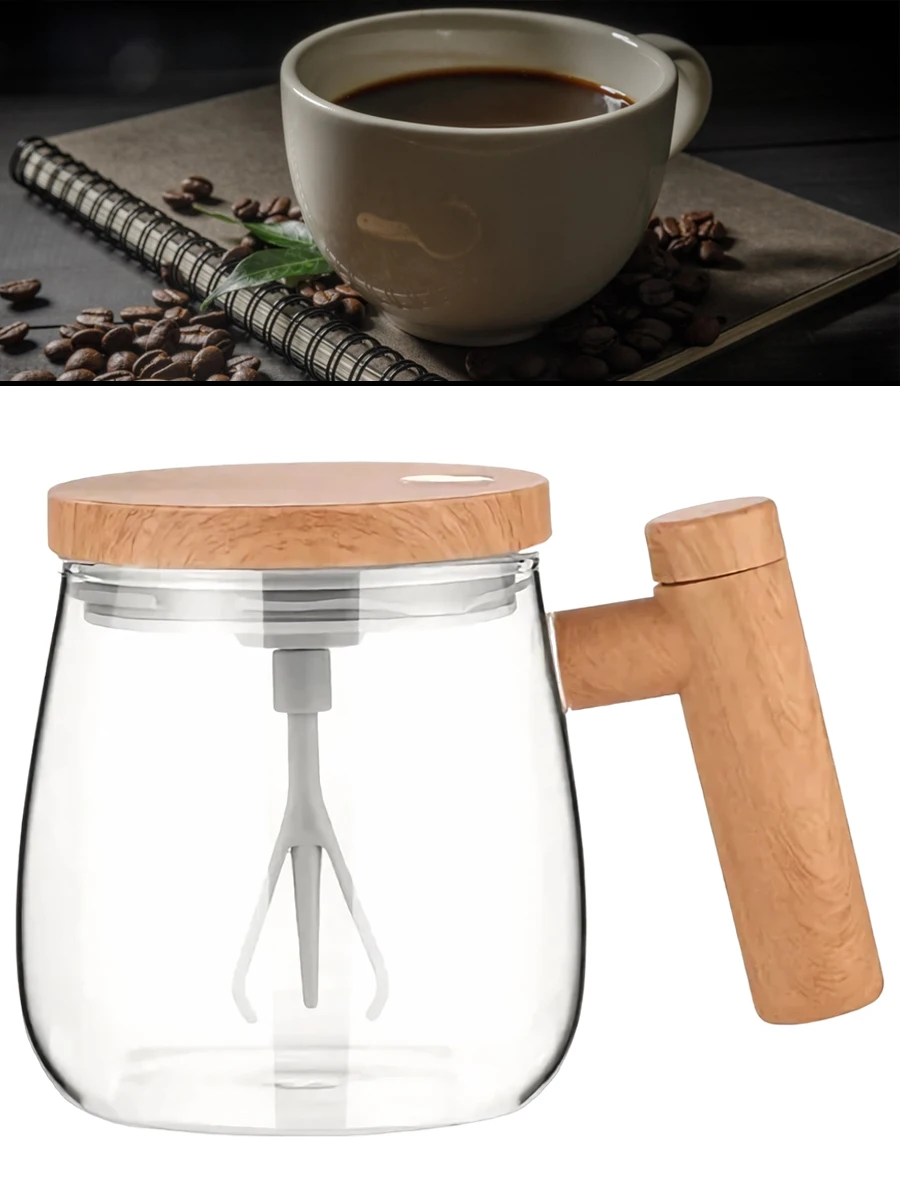 

Self Stirring Mug Portable Electric Stirring Coffee Cup Office Glass Inner Tank Mug Automatic Electric Protein Powder Mix Cup
