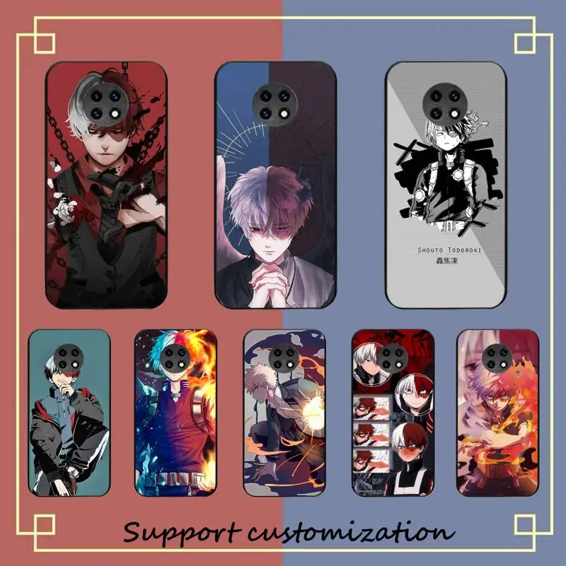 

Shoto Todoroki My Hero Phone Case for Samsung S20 lite S21 S10 S9 plus for Redmi Note8 9pro for Huawei Y6 cover