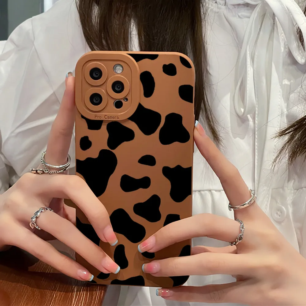 Faddish чехол для телефона с леопардовым принтом iPhone 16 Pro Max и 11 12 13 14 15 XR XS X 7 8 Plus