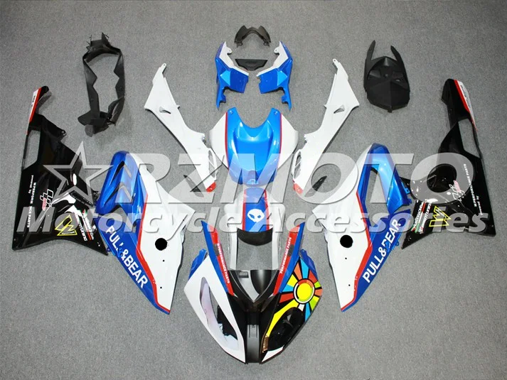 

New ABS Plastic Shell Motorcycle Fairing kit Fit For BMW S1000RR 2015 2016 15 16 Bodywork Set Blue White Cool