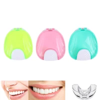 1 piece denture cleaning box denture bath box retainer box household cleaning tool accessories portable box