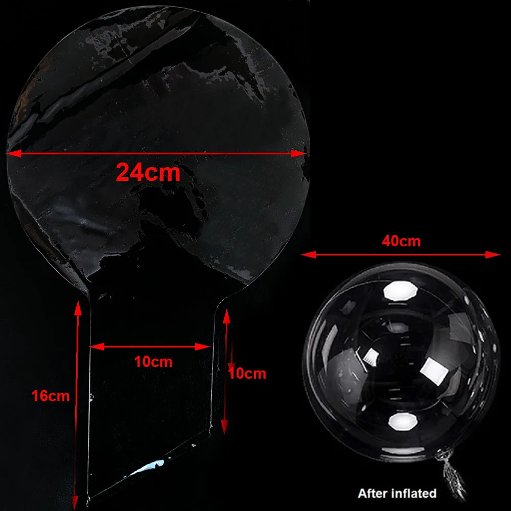 10-50 шт. Воздушные шары с широким вырезом Bobo воздушный шар прозрачный пузырьковый