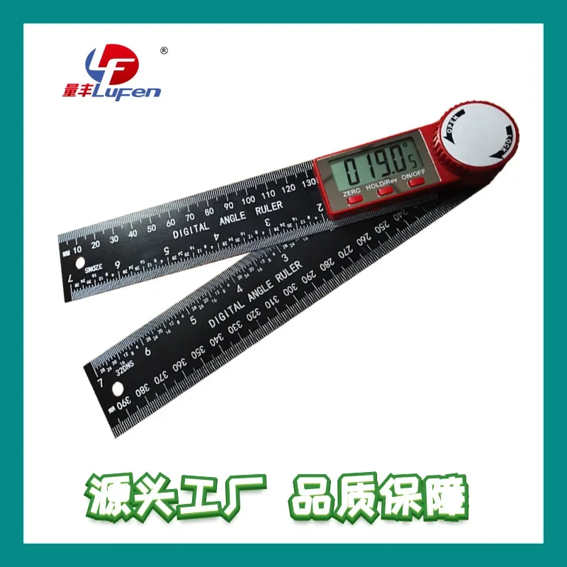 Цифровой угломер транспортир измерительный инструмент пластиковая линейка для