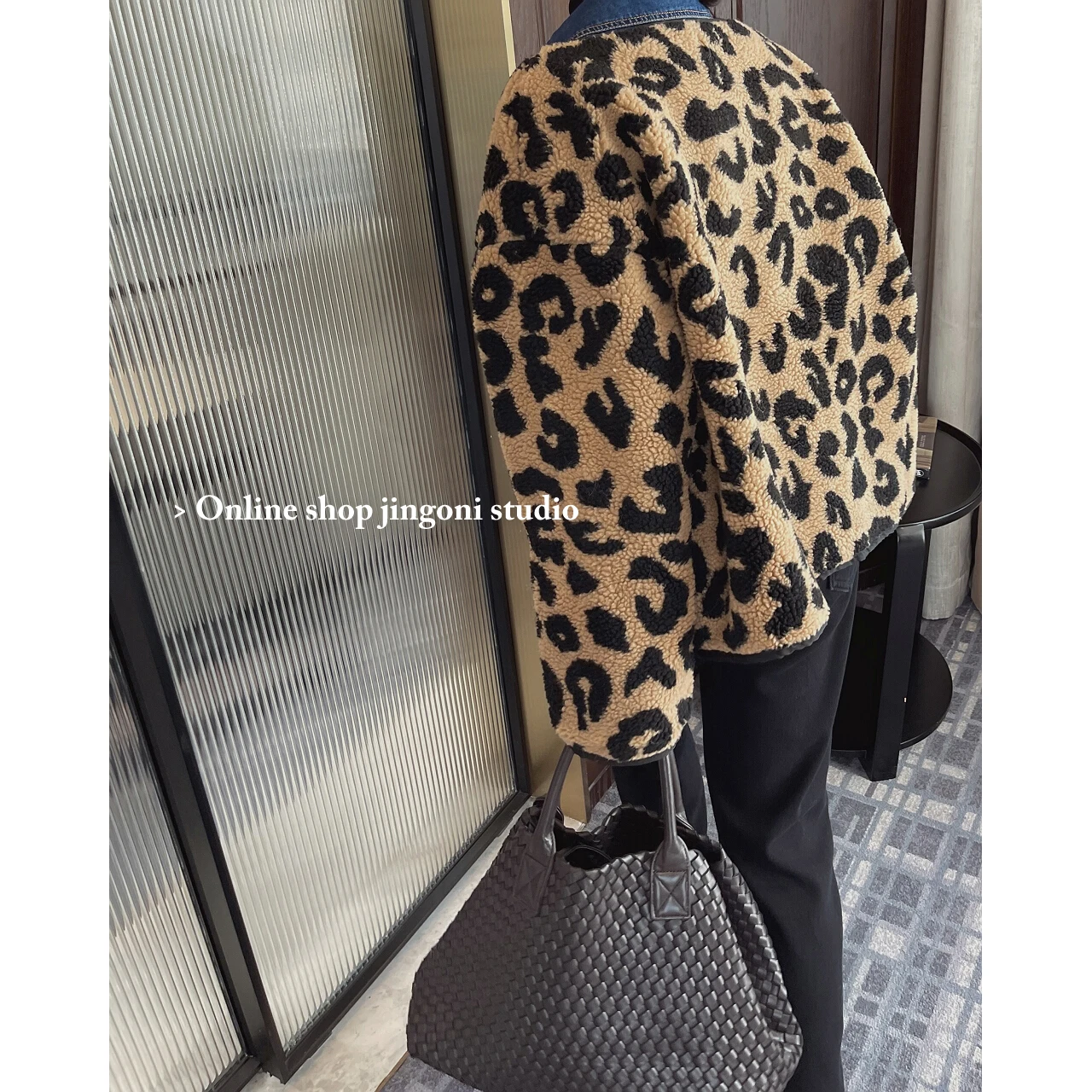 2022 Women Plaid Leopard Oversized Woolen Faux Fur Teddy Jackets Blazers Trench Coats Clothes Parkas Heavy Down Winter Stylish