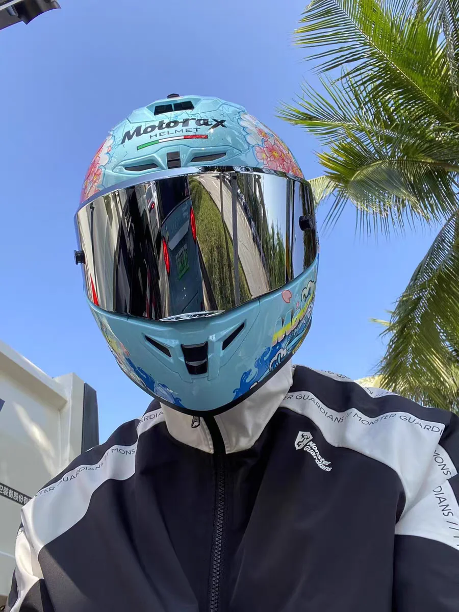 Оригинальный цельный мотоциклетный шлем на все лицо гоночные шлемы для