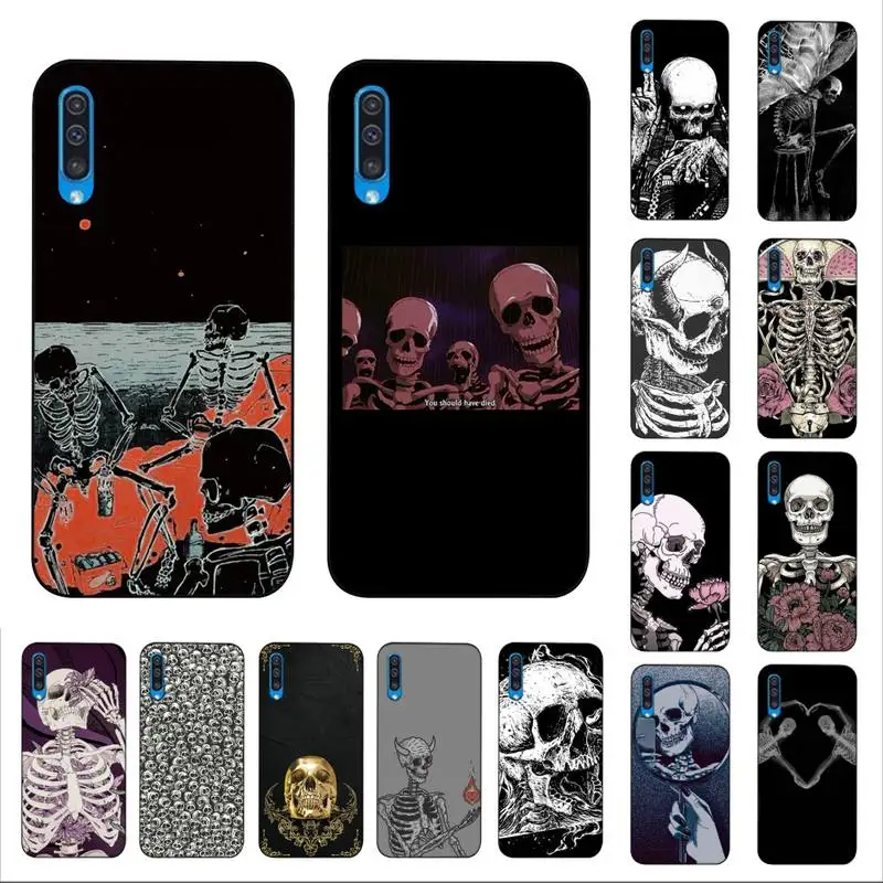 

Babaite Gothic Fashion Skull Phone Case for Samsung A51 01 50 71 21S 70 10 31 40 30 20E 11 A7 2018
