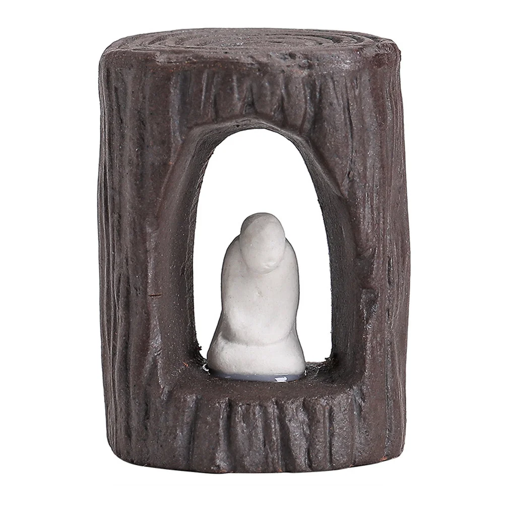 

1pc Thick Pottery Lid Holder Ancient Tree Cover Holder Ceramic Cover Frame