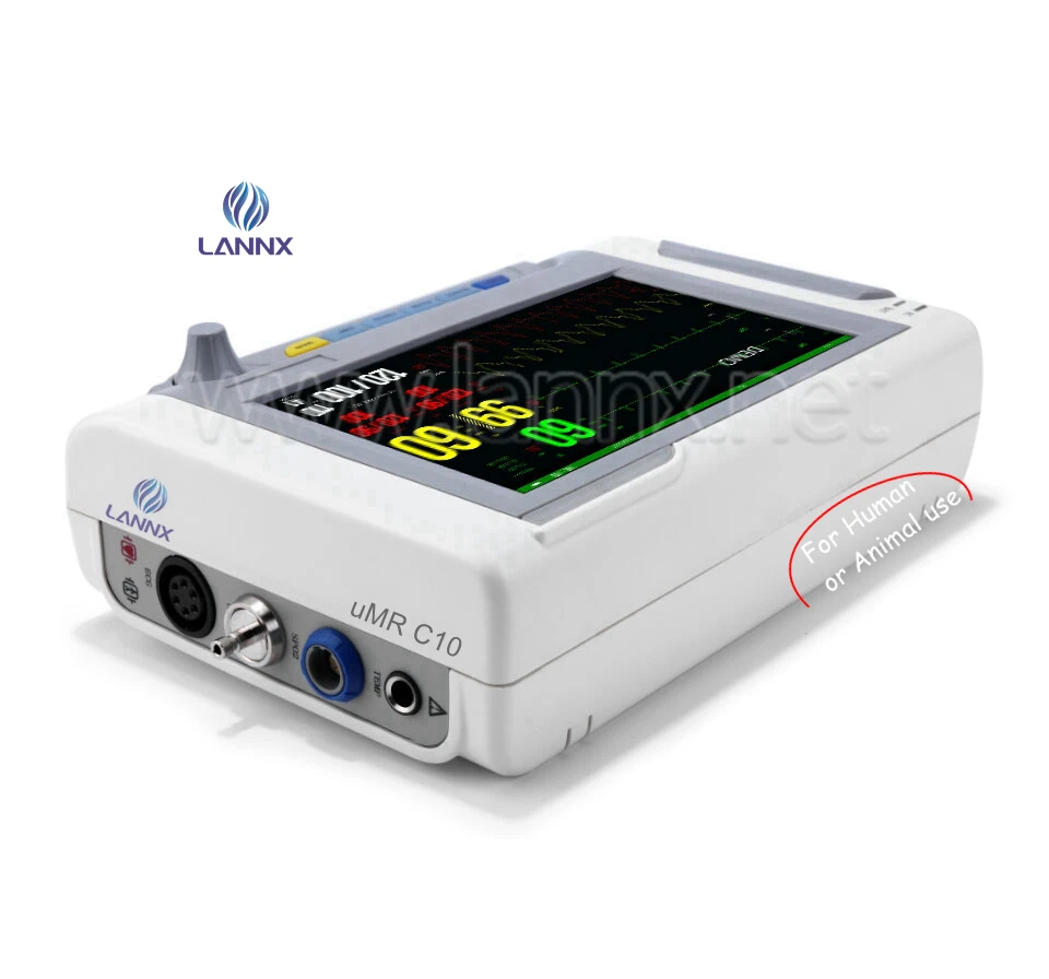 

LANNX uMR C10 Factory sale Medical Equipment Monitor hospital Human animal vital sign Monitor portable multiparameter Monitors