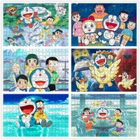 doraemon puzzles for adults 1000 pieces paper jigsaw puzzles educational intellectual decompressing diy puzzle game toys gift
