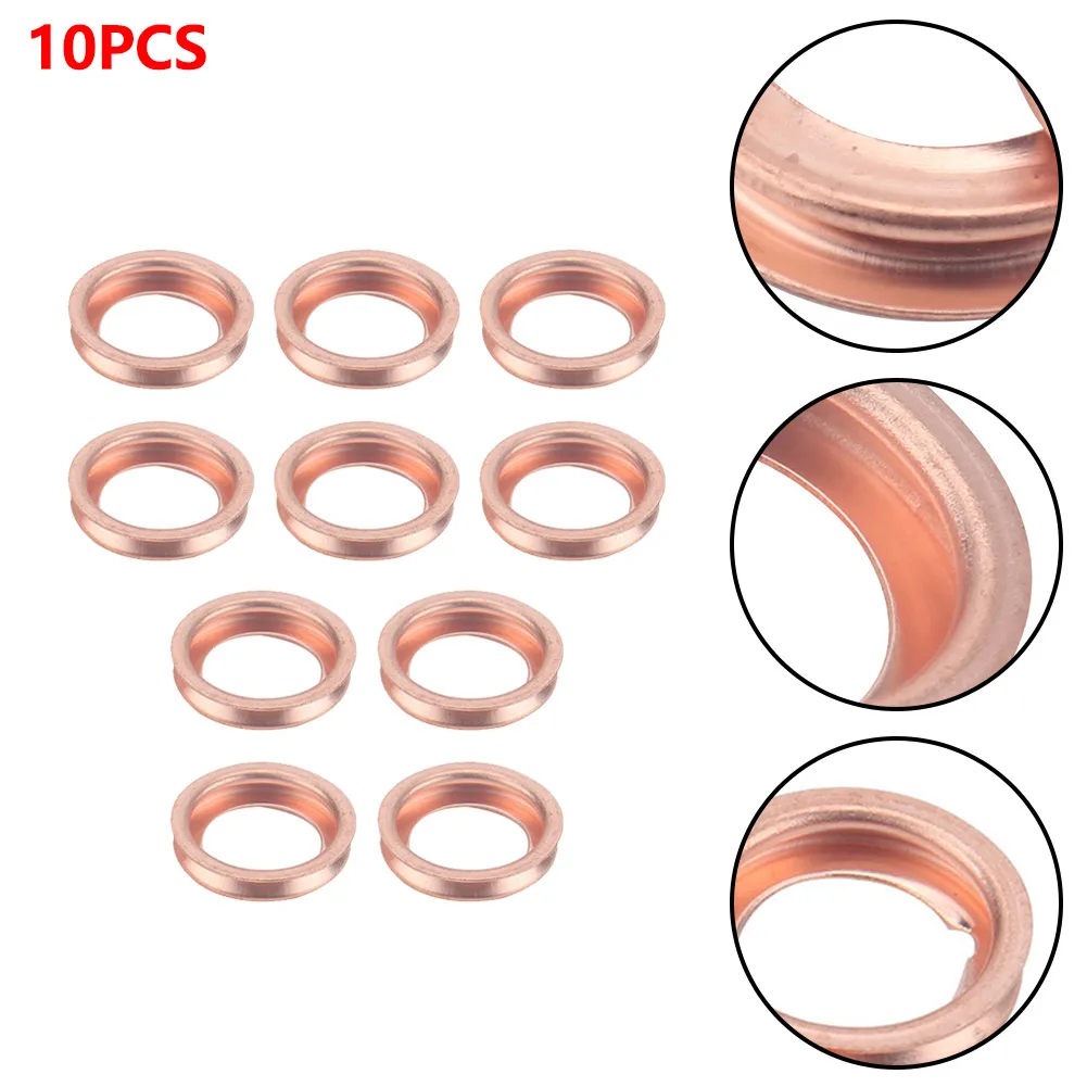 

Stable Characteristics High Reliability Easy Installation Oil Drain Plug Washer Metal Copper Color Car Accessories