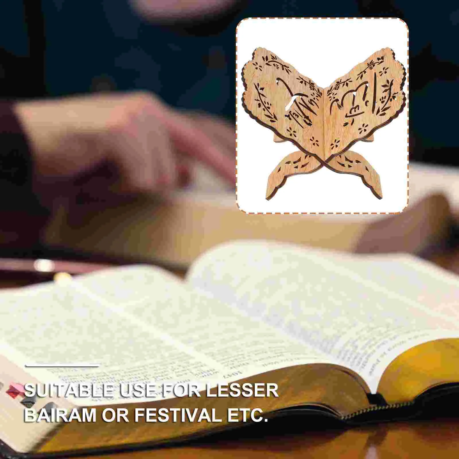 Деревянная подставка для книг Имама красивая книжная полка хранения малого