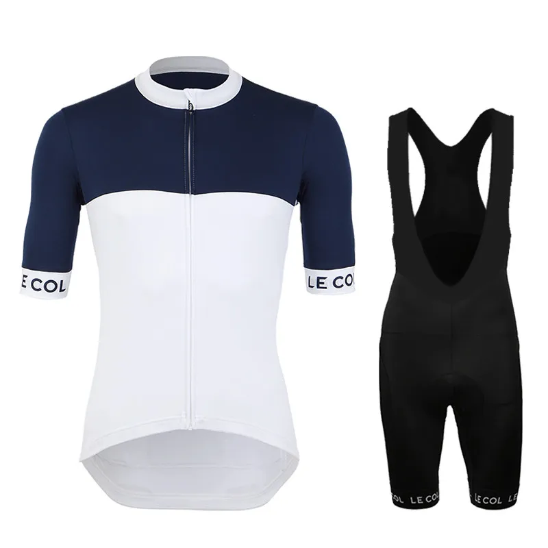 Новинка лета 2022 велосипедная Одежда LE COL с коротким рукавом Слюнявчики для