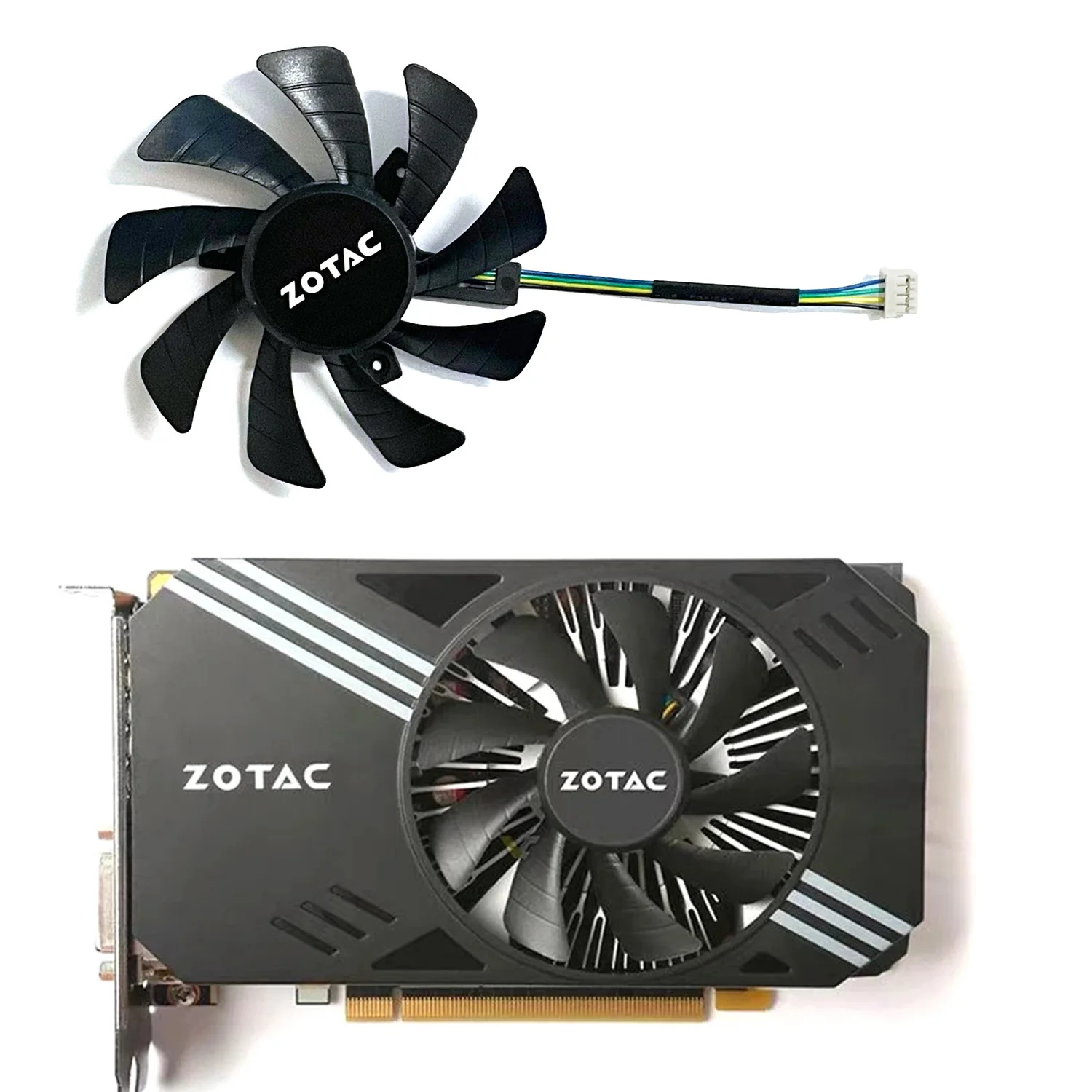 Кулер ЦПУ для Zotac Geforce N1060IXOC 6GD Gtx 960 950 1060 Mini Itx, 85 мм