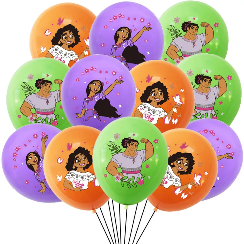 

12pcs Disney Encanto Mirabel 12 Inch Latex Balloons Girls Birthday Party Decorations Toys For Kids Baby Shower Party Supplies