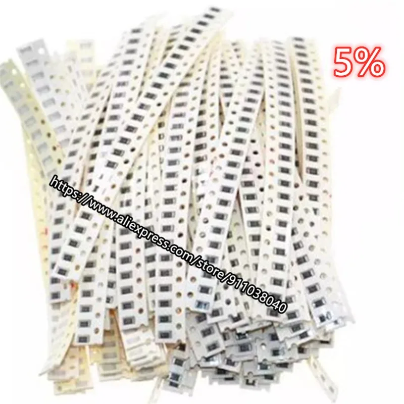 

200pcs/lot Chip resistor 2.2M-4.3M 0201 5% 0402 0603 0805 1206 1210 2010 2512 2.2M 2.4M 2.7M 3M 3.3M 3.6M 3.9M 4.3M